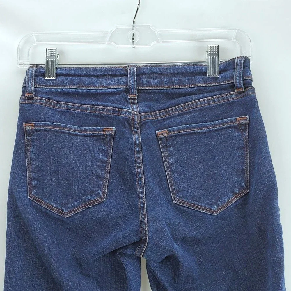 J Brand Women's Y2K Scarlett Cigarette Boss Jeans Size 27 Blue Dark Wash Denim